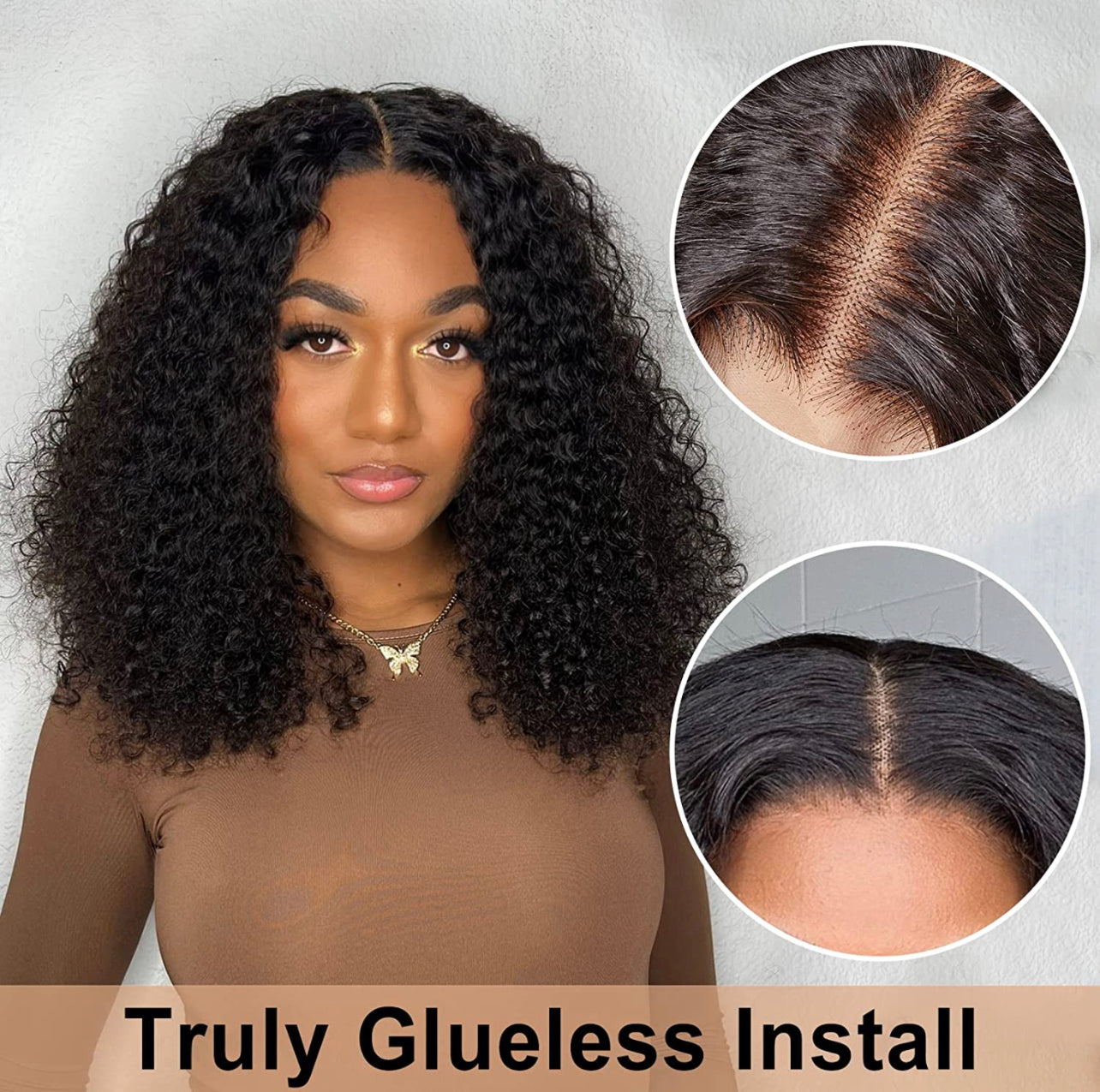 4x4 HD  180% Density Closure Wigs