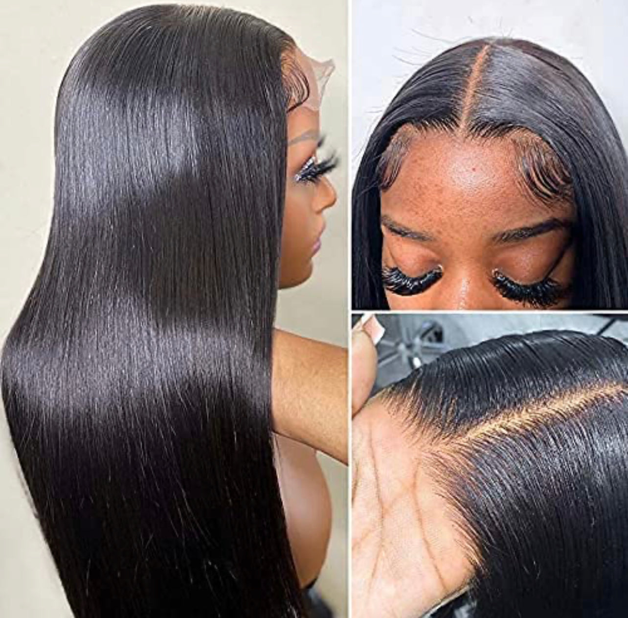 4x4 HD  180% Density Closure Wigs